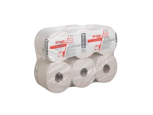Poetsrol WypAll L10 essential 1-laags 300m wit 7276
