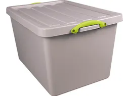 Recycled opbergdoos 96 Liter Grijs Stapelbaar