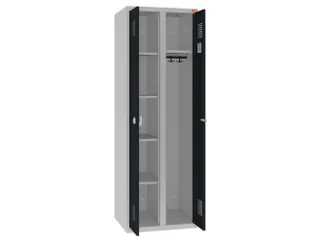 kleding-/wasgoedkast,RAL 7035/RAL 7016,HxBxD 1800x600x500mm,2vak - 1