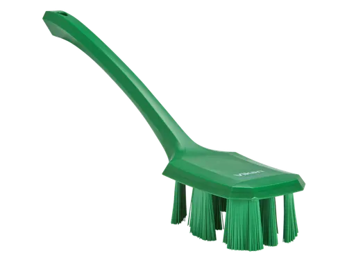 UST 4196-2 afwasborstel harde vezels groen lange steel 70x395mm