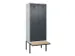 armoire vestiaire avec banc noir et blanc,HxlxP 2120x800x815mm