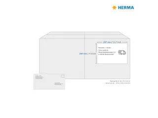 HERMA 4458 Premium etiketten A4 200x297mm Wit 100 stuks - 4