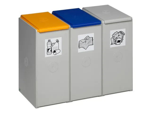 Caisson De Tri Sélectif Module triple HxlxP 570x760x405mm 40L