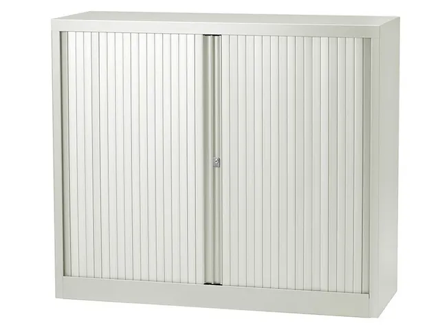 Roldeurkast Inclusief 2 Legborden Lichtgrijs 103x100x43mm