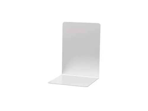 Boekensteun MAUL aluminium 16x15x21cm set 2 zilver