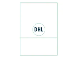 Retourlabel DHL IEZZY A4 1.000 vel 210x102mm 1000 labels