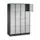 lockerkast,HxBxD 1950x1220x500mm,4x4vakken,cil.-slot,sokkel
