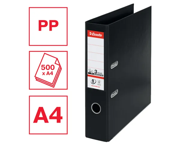 Ordner Esselte Vivida A4 75mm PP zwart