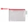 Opbergtas Tarifold met rits 160x110mm PVC rood