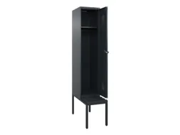 locker met bank,HxBxD 2120x400x815mm,1vak,vak B 400mm,draaigrendel