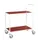 Tafelwagen,Draagverm. 150Kg,2Etage(S),Etage(S) Melaminecoating,Rood