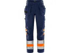 Fristads 2640 broek high-vis oranje/marineblauw, maat D116, per stuk