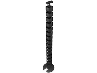 kabelworm,v. bureau,L 820mm,zwart - 2