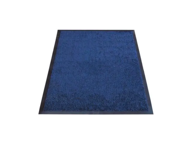 Schoonloopmat Binnen Klasse Bfl/s1 High-Twist-Nylon 85x60 Blauw