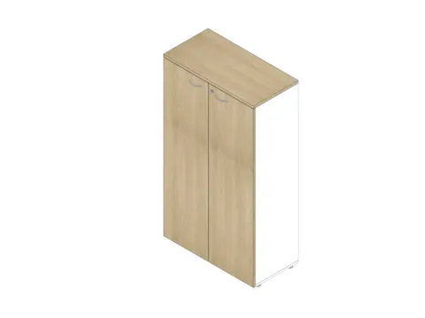 Armoire De Bureau 3Xsol En Bois 4Haut. Classeur Corps Blanc