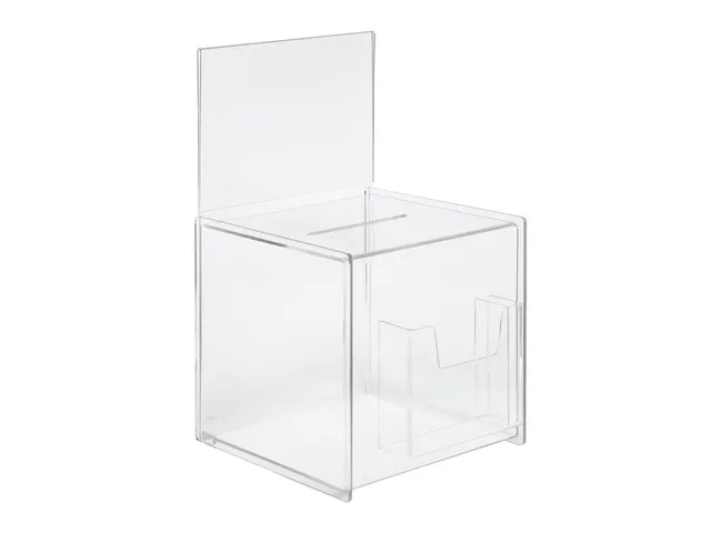 Aktiebak Transparant Folderhouder 21X36X21Cm + Insteek Visitekaart