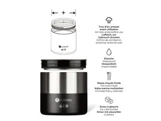 Lunchbox Les Artistes Paris 700ml geïsoleerd ventilatie opening Split - 3