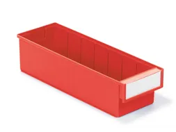 stellingbak,HxBxD 100x132x400mm,PP,rood