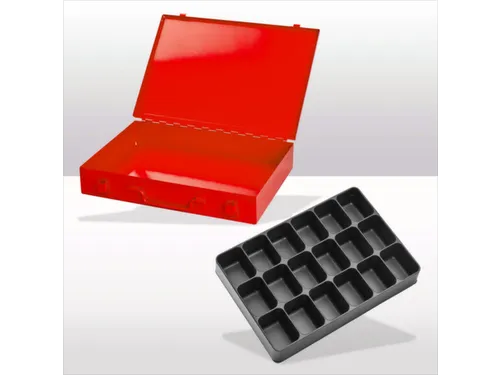 assortimentskoffer,HxBxD 50x335x240mm,18vakken
