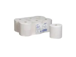 Scott 6665 Performance Handdoekrol Wit 1-Laags 6 rollen