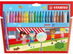 Viltstift Stabilo Power Non Permanent 280/24 24 Stuks Assorti