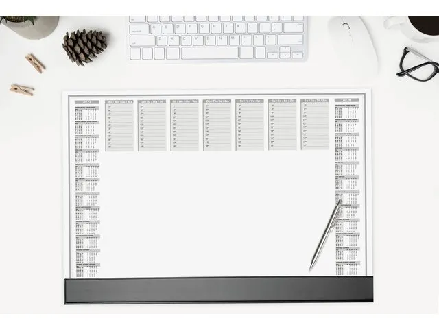 Designonderlegger Sigel Office 27/28 59,5x41cm dag/week- planner 40 ve