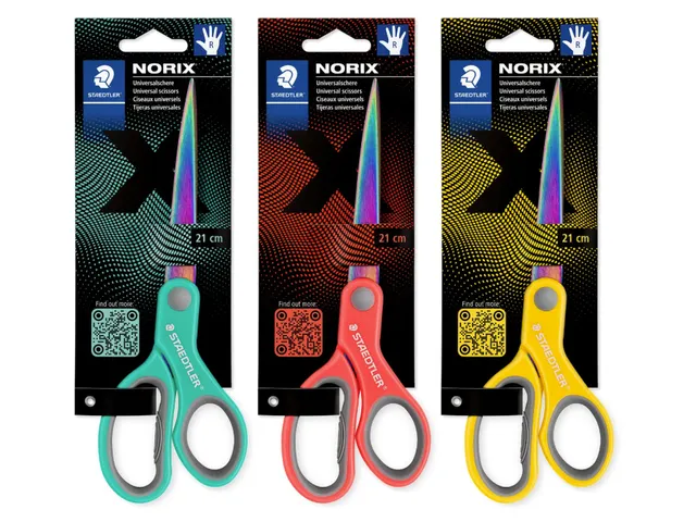 Ciseaux Staedtler Norix 21cm 3 couleurs assorti