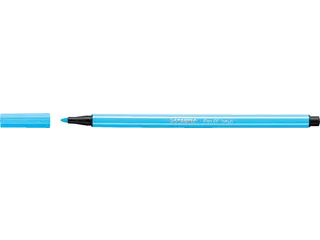 Viltstift STABILO Pen 68/031 medium neon blauw - 1