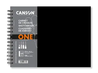 Schetsboek Canson Art Book One spiraalgebonden 160vel 100gr 279x216mm - 2