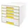 Ladenblok Leitz WOW Cube 5 laden wit/geel