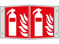 Brandbeveiligingsbord,Brandblusser,Hoekbord,Aluminium,Lang Nalichtend