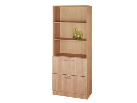 combikast,HxBxD 2004x800x420mm,3ordnerhoogte stelling,2hangmappenframe