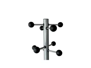 Kapstok BRASQ Monaco staand zilver/zwart 8 haken - 3