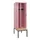 locker met bank,voor scheiding van kleding,HxBxD 2120x600x815mm,2vak