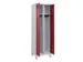 locker voor scheiding van kleding,HxBxD 1950x600x500mm,2vak