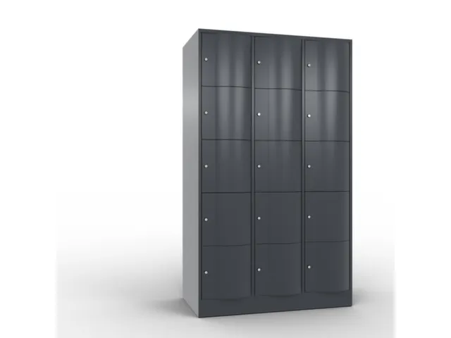 armoire multicases,corps RAL7021,face avant RAL7021