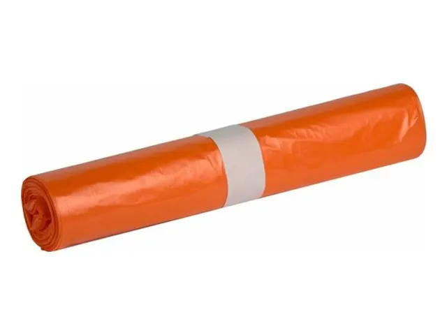 Afvalzak 58x100cm Oranje T23 80 Liter doos 20x25 Stuks