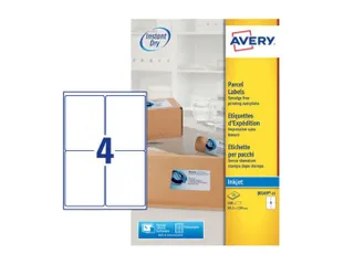 Etiket Avery J8169-25 99.1x139mm Inkjet wit 100 stuks - 1