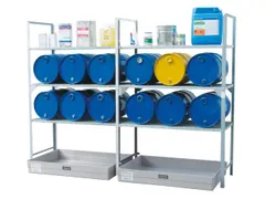 Aftapstelling 1320x630x2000mm M. Bak 150l 6 Vatensteunen 3 Roosters