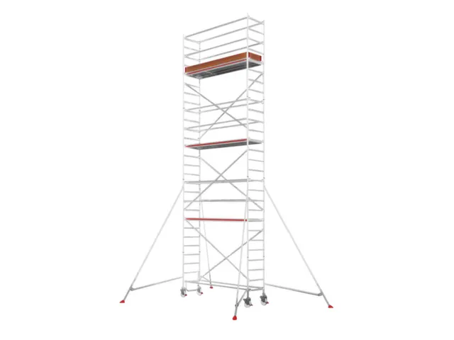 échafaudage roulant,portée H 7,25m,échafaudage H 6,49m