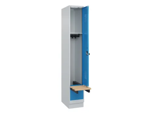 locker met bank,HxBxD 1950x300x815mm,1vak,vak B 300mm,draaigrendel