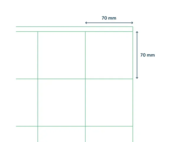 Etiket Rillstab 70x70mm Wit