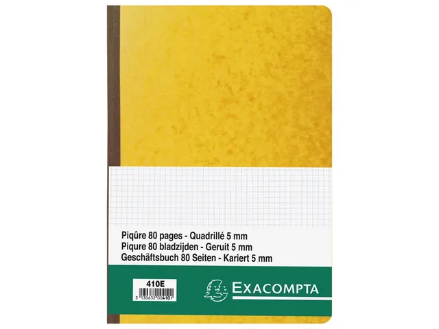 Register 29,7x21 cm - geruit 5x5 - genummerd - 80 blad assorti