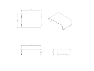 Dataflex Monitorverhoger Addit Bento Wit - 8