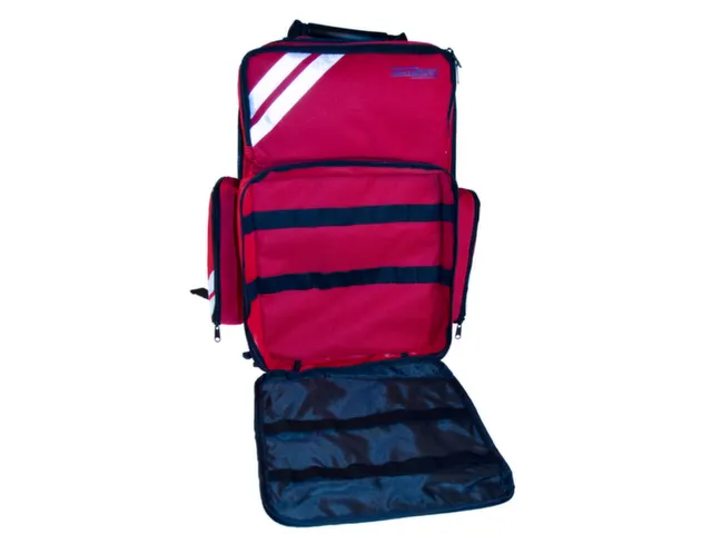 reddingsrugzak,DIN 14142/EHBO-set,Cordura,rood,HxBxD 450x270x180mm
