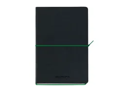 Notitieboek Aurora Tesoro A5 192blz lijn 80gr zwart groen