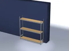 breedvakstelling,grondveld,HxBxD 2000x2070x435mm,vakl. 350kg