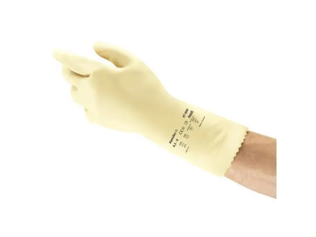 Ansell AlphaTec 87-600 latex handschoenen, blauw, maat 9, 144 paar