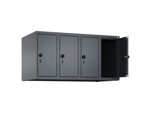 opzetkast,v. locker,4vak.,vak B 250mm,HxBxD 500x1000x500mm,vleugeldeur