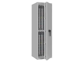sleutelkluis,HxBxD 1400x400x420mm,896haak,romp RAL7035,front RAL7035 - 4